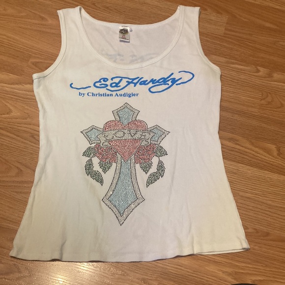 Ed Hardy tank top *STAINED* - Picture 8 of 8
